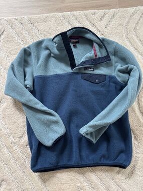 Patagonia Two-Tone Blue Fleece Pullover